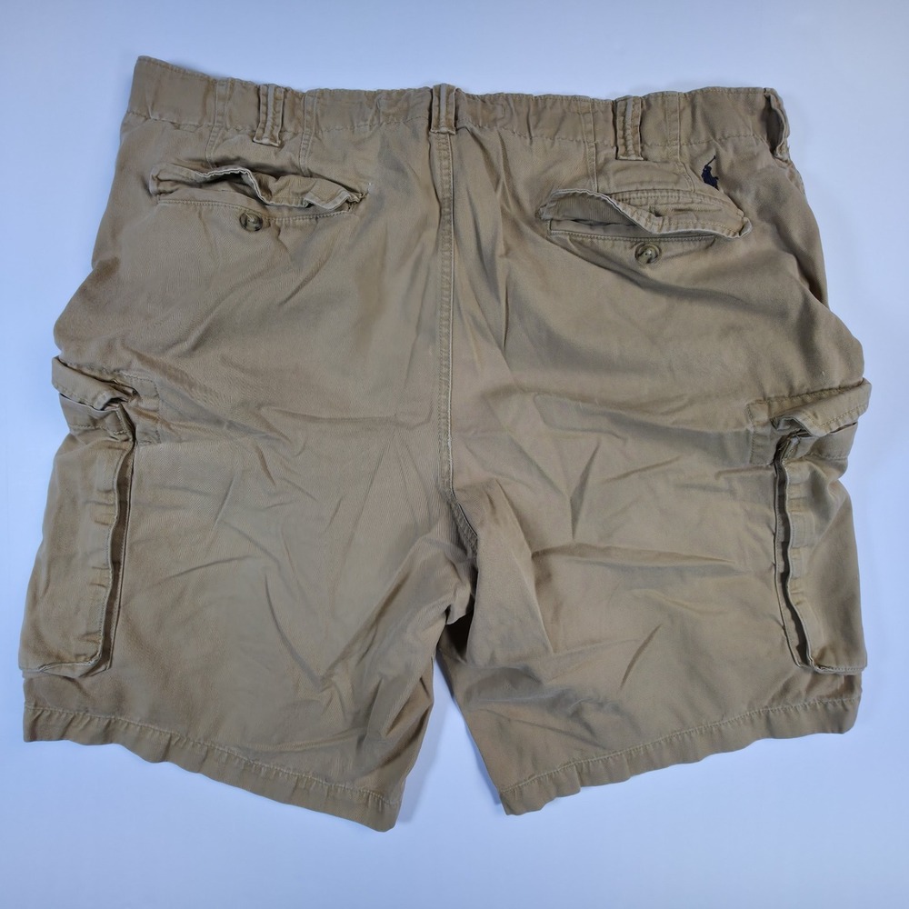 Polo Ralph Lauren Cargo Shorts Men's 42 x 10 Brown Chino Pocket Side Hiking - Picture 9 of 11